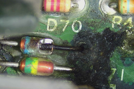 Corroded diode