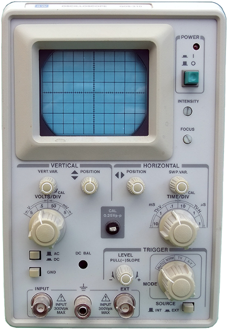 Picture of an old vacuum tube oscilloscope