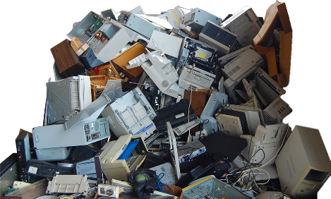 Pile of old computers